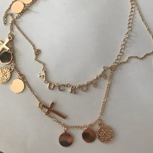 Fuck off necklace bundle 😎 😎 🖤🖤